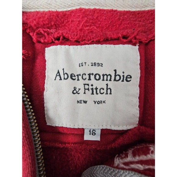 Abercrombie Kids zip up jacket size XL 16 Rugged look Fleece lining - Picture 2 of 3